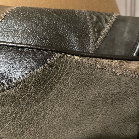 No Brand Bags Vintage Leather Patchwork Crossbodyshoulder Bag